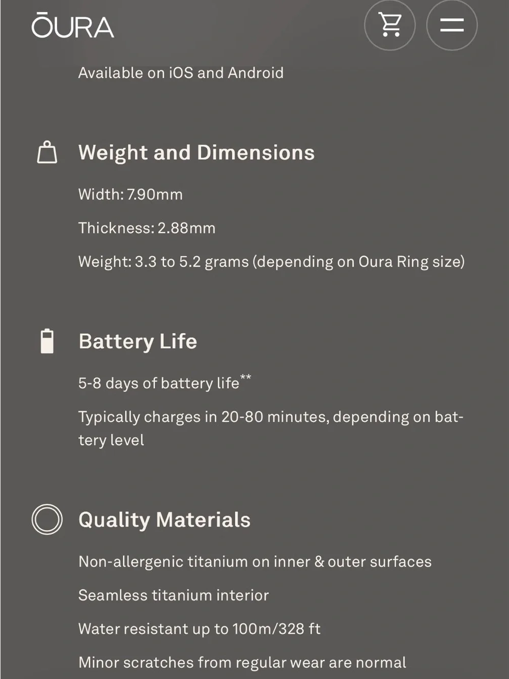 Oura premium smart